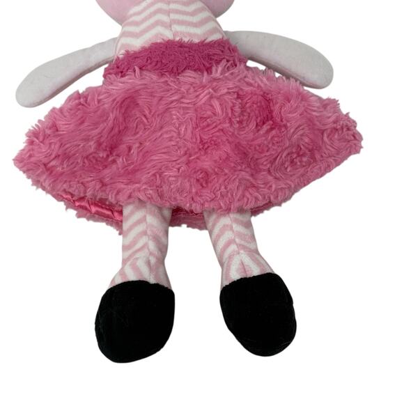 Baby Starters PinkChevron Stripe Marisa Soft Plush Snuggle Buddy Baby Doll 12" - Picture 2 of 12